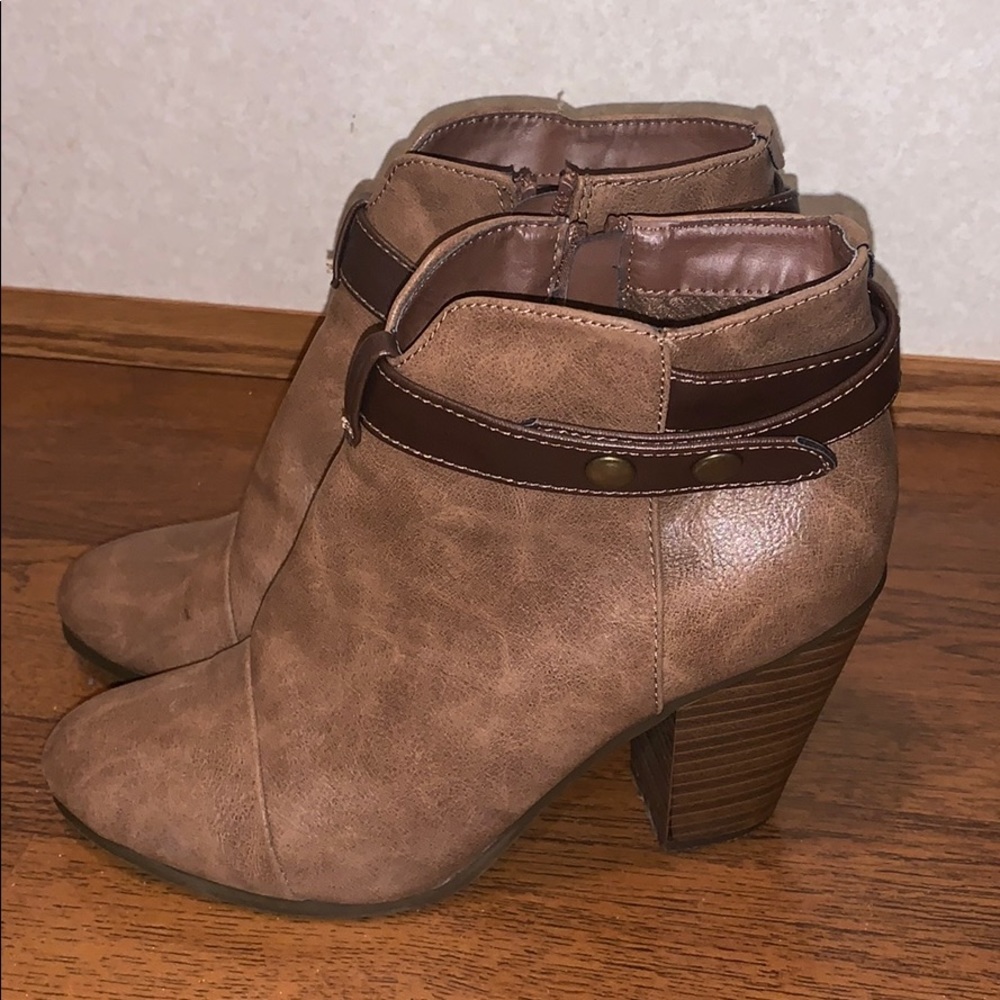 Brown booties